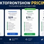 BacktoFrontShow Pricing