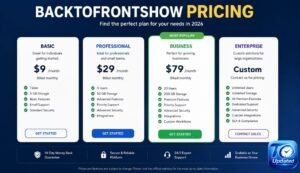 BacktoFrontShow Pricing